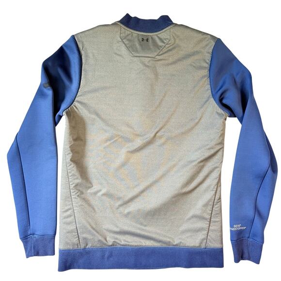 Under Armour Gore Windstopper Quarter Zip Sweater Men’s Small Blue Gray - Picture 3 of 8
